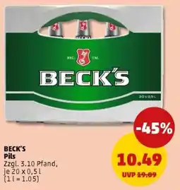 PENNY BECK'S Pils Angebot