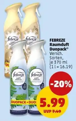 PENNY FEBREZE Raumduft Duopack Angebot