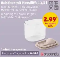 PENNY Brabantia Behälter mit Messlöffel, 1,3 l Angebot