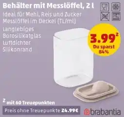 PENNY Brabantia Behälter mit Messlöffel, 2 l Angebot