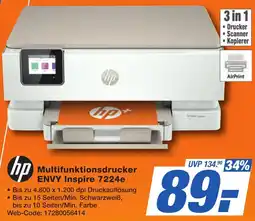 K+B Expert hp Multifunktionsdrucker ENVY Inspire 7224e Angebot