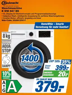 expert Techno Land Bauknecht Waschmaschine B WM 8A7 BS Angebot
