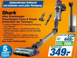 expert Techno Land Shark Akku Staubsauger PowerDetect Clean & Empty IP3251EUT für Tierhaare Angebot