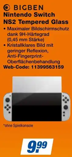 expert Techno Land BIGBEN Nintendo Switch NS2 Tempered Glass Angebot