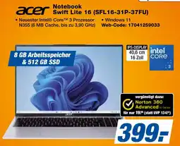 expert Techno Land acer Notebook Swift Lite 16 (SFL16-31P-37FU) Angebot