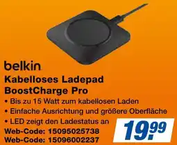expert Techno Land belkin Kabelloses Ladepad BoostCharge Pro Angebot