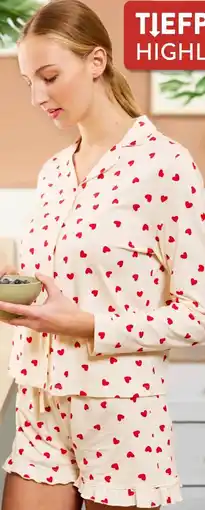 Aldi Süd Up2Fashion Damen Shorty Pyjama Angebot