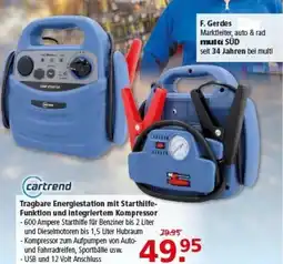 Multi Markt cartrend Tragbare Energiestation mit Starthilfe- Funktion und integriertem Kompressor Angebot