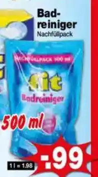 Krümet Sonderposten fit Badreiniger Angebot