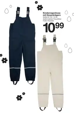 Zeeman Kinderregenhose mit Hosenträgern Angebot