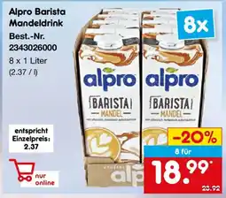 Netto Marken-Discount Alpro Barista Mandeldrink Angebot