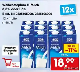 Netto Marken-Discount Weihenstephan H-Milch Angebot