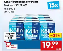 Netto Marken-Discount Kölln Haferflocken blütenzart Angebot