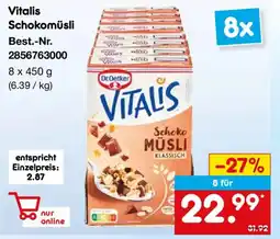 Netto Marken-Discount Dr.Oetker Vitalis Schokomüsli Angebot