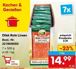 Netto Marken-Discount Dilek Rote Linsen Angebot