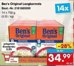 Netto Marken-Discount Ben's Original Langkornreis Angebot