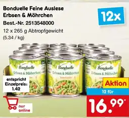 Netto Marken-Discount Bonduelle Feine Auslese Erbsen & Möhrchen Angebot
