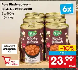 Netto Marken-Discount Pote Rindergulasch Angebot