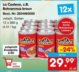Netto Marken-Discount La Costena, z.B. Bohnenmus braun Angebot