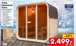 Netto Marken-Discount ARTSAUNA Cube Fasssauna Fjora Angebot
