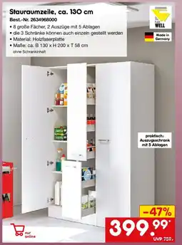 Netto Marken-Discount Stauraumzeile, ca. 130 cm Angebot