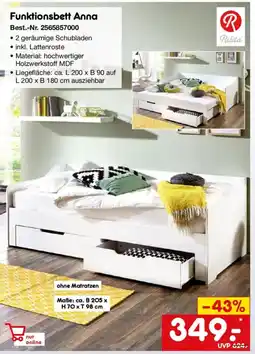 Netto Marken-Discount Relita Funktionsbett Anna Angebot