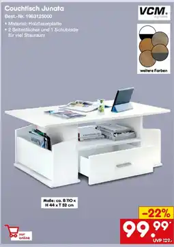 Netto Marken-Discount VCM. my home Couchtisch Junata Angebot