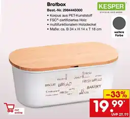 Netto Marken-Discount KESPER Brotbox Angebot