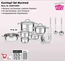Netto Marken-Discount GSW Kochtopf-Set Montreal Angebot