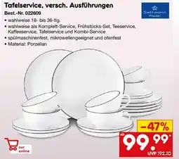 Netto Marken-Discount Seltmann Welden Tafelservice, versch. Ausführungen Angebot