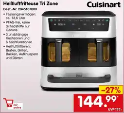 Netto Marken-Discount Cuisinart Heißluftfritteuse Tri Zone Angebot
