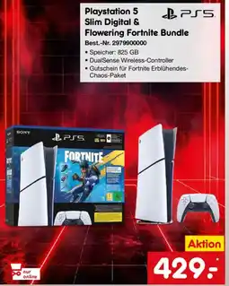 Netto Marken-Discount SONY Playstation 5 Slim Digital & Flowering Fortnite Bundle Angebot