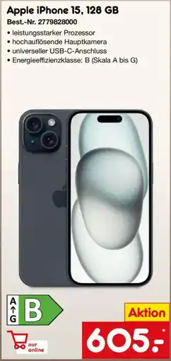 Netto Marken-Discount Apple iPhone 15, 128 GB Angebot