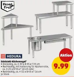 PENNY HEDURA Edelstahl-Küchenregal Angebot