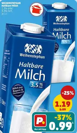 PENNY WEIHENSTEPHAN Haltbare Milch Angebot