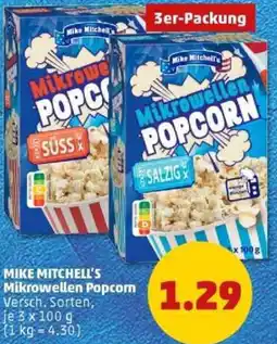 PENNY MIKE MITCHELL'S Mikrowellen Popcorn Angebot