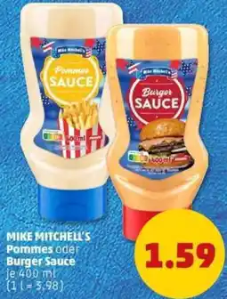 PENNY MIKE MITCHELL'S Pommes oder Burger Sauce Angebot
