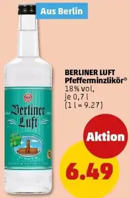 PENNY BERLINER LUFT Pfefferminzlikör Angebot