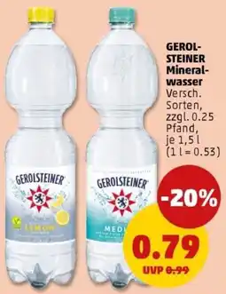 PENNY GEROLSTEINER Mineralwasser Angebot
