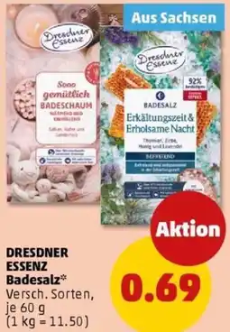 PENNY DRESDNER ESSENZ Badesalz Angebot