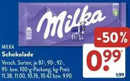 Aldi Süd MILKA Schokolade Angebot