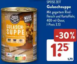 Aldi Süd SPEISE ZEIT Gulaschsuppe Angebot