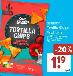 Aldi Süd SUNSNACKS Tortilla-Chips Angebot