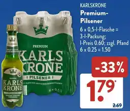 Aldi Süd KARLSKRONE Premium Pilsener Angebot