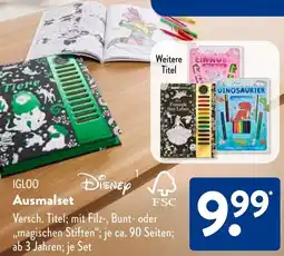 Aldi Süd IGLOO Ausmalset Angebot