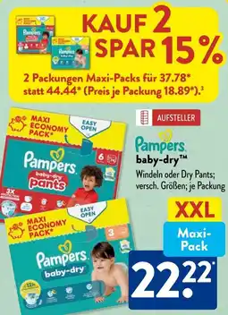 Aldi Süd Pampers baby-dry Angebot