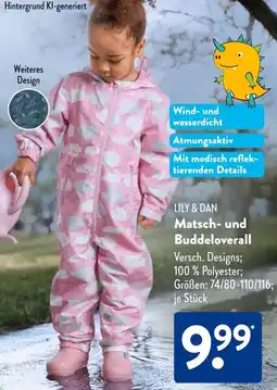 Aldi Süd LILY & DAN Matsch- und Buddeloverall Angebot