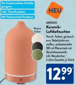 Aldi Süd AMBIANO Keramik Luftbefeuchter Angebot