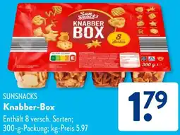 Aldi Süd SUNSNACKS Knabber-Box Angebot