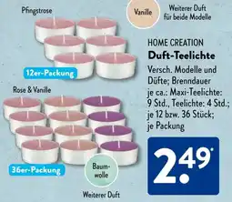 Aldi Süd HOME CREATION Duft-Teelichte Angebot